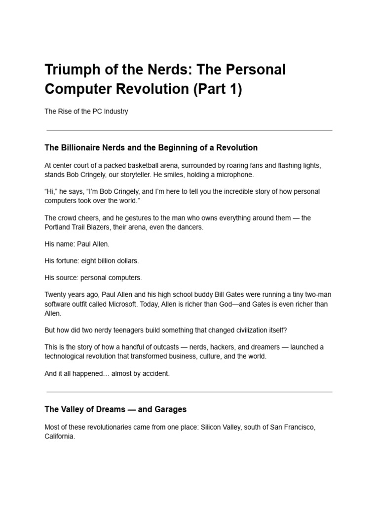 TRIUMPH OF THE NERD (PART 1-3) | PDF | Graphical User Interfaces | Ibm ...