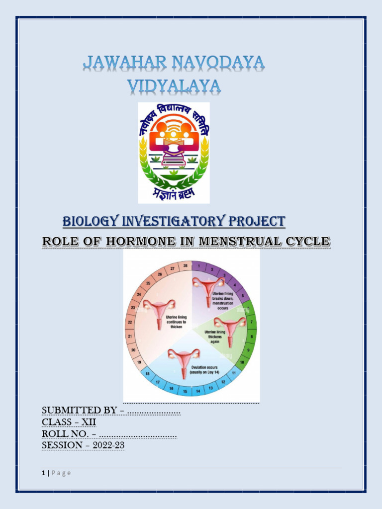 Hormonal Role in Menstrual Cycle | PDF | Menstrual Cycle | Luteinizing ...