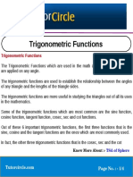 Trigonometric Functions