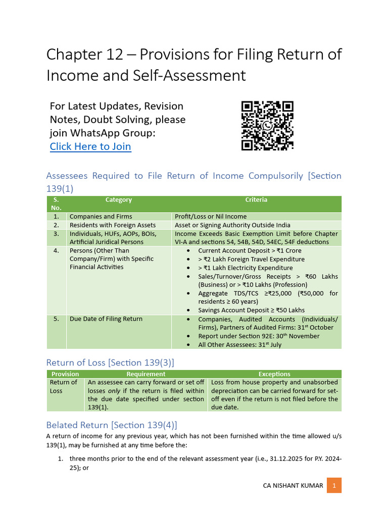 Income Tax Return Filing Guidelines | PDF | Payments | Banks