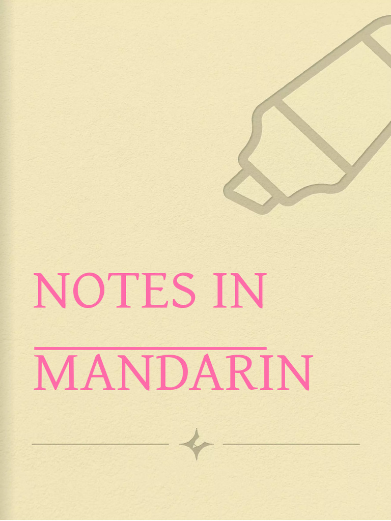 Learn Basic Mandarin: Tones, Numbers, Greetings | PDF