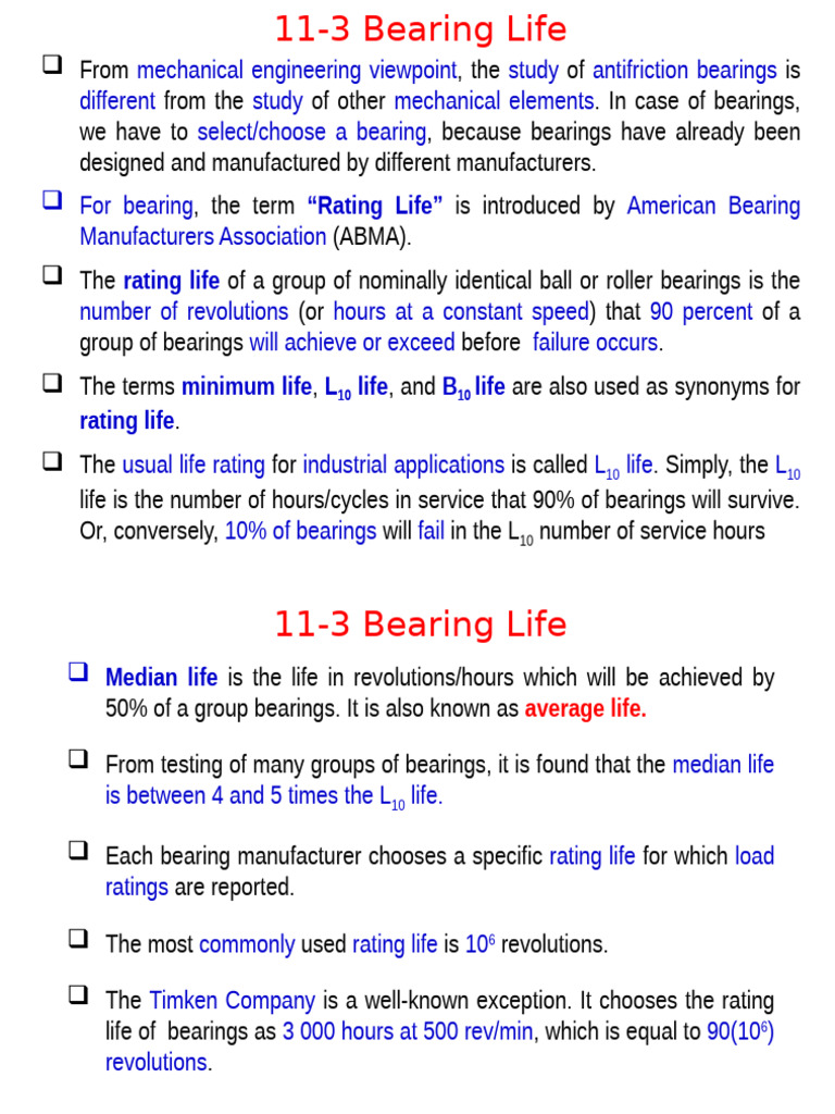 Chapter 11 Part 2 | PDF | Bearing (Mechanical) | Reliability Engineering