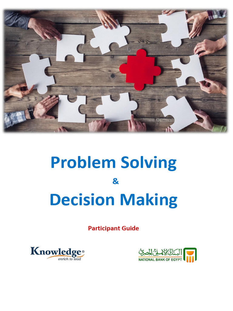 NBE-Problem Solving and Decision Making-PG | PDF | Decision Making ...