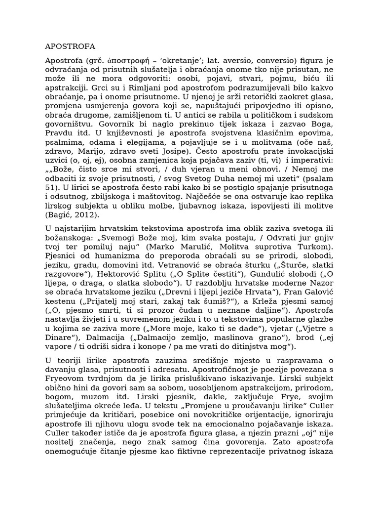 Apostrofa | PDF