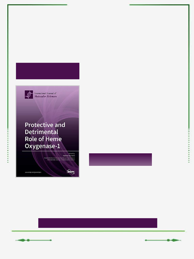 Protective and Detrimental Role of Heme Oxygenase 1 Valeria Sorrenti ...