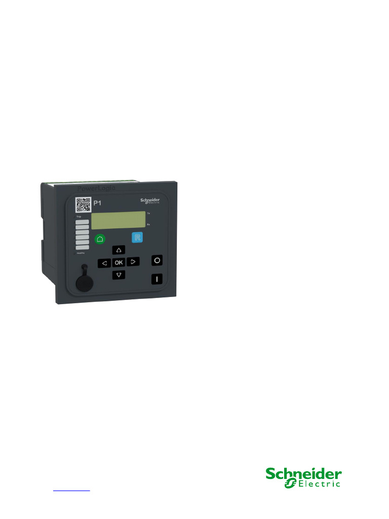 PowerLogic P1F Protection Relay Manual | PDF | Relay | Power Supply