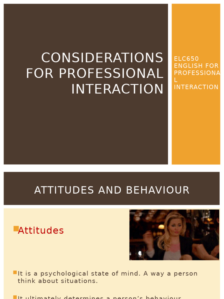 Week 4_2 - ELC650 Considerations for Professional Interaction | PDF ...