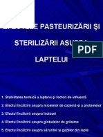 Efectele Pasteurizării Şi Sterilizării Asupra Laptelui