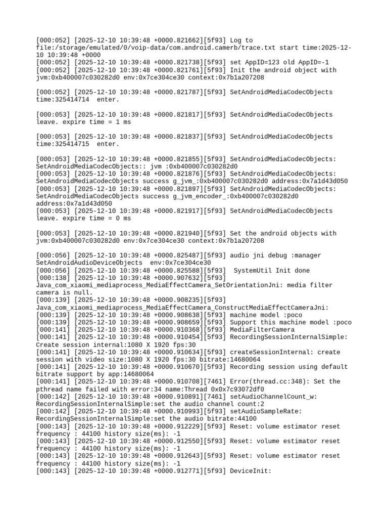 Android Media Processing Log Analysis | PDF | Shader