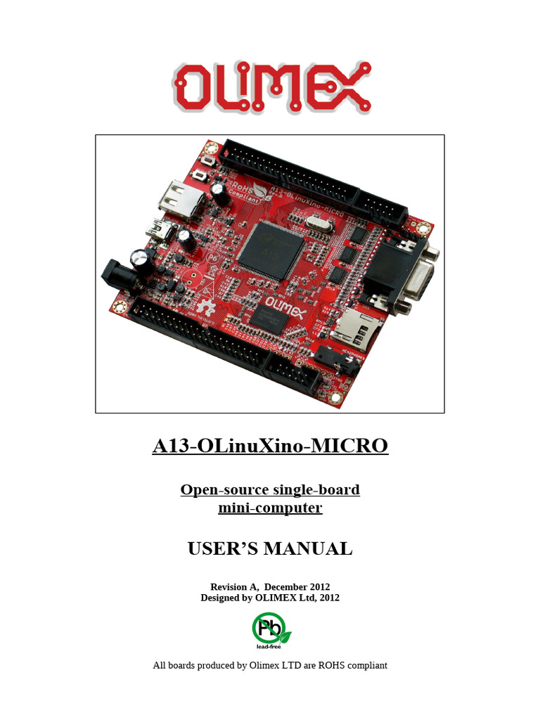 a13 Olinuxino Micro | PDF | Usb | Flash Memory