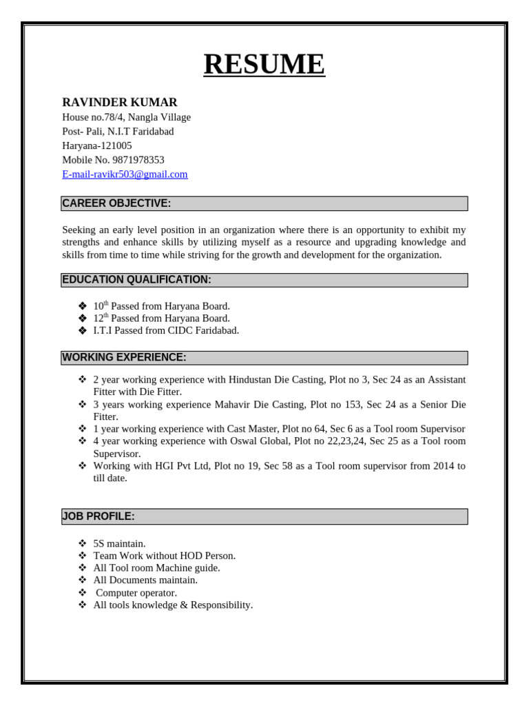 Ravinder Kumar 9871978353 | PDF