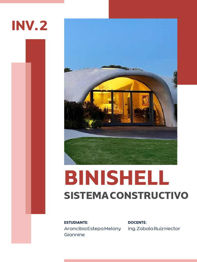 Casas Binishell: Innovación en Construcción | PDF | Hormigón | edificio