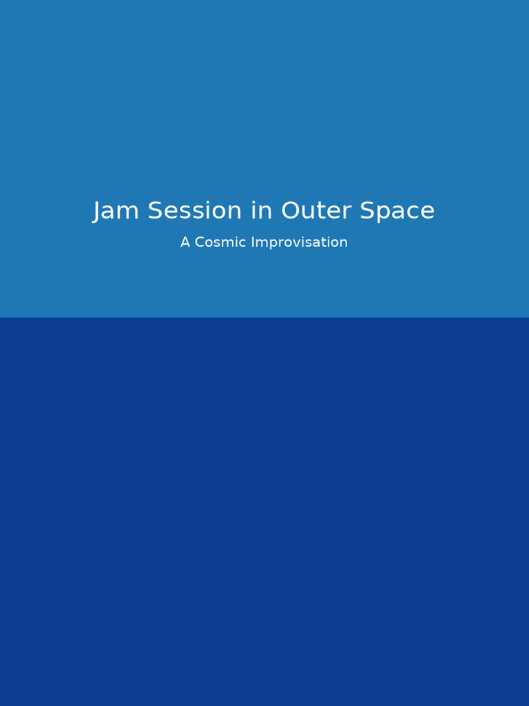 Jam Session in Outer Space | PDF | Outer Space | Physics