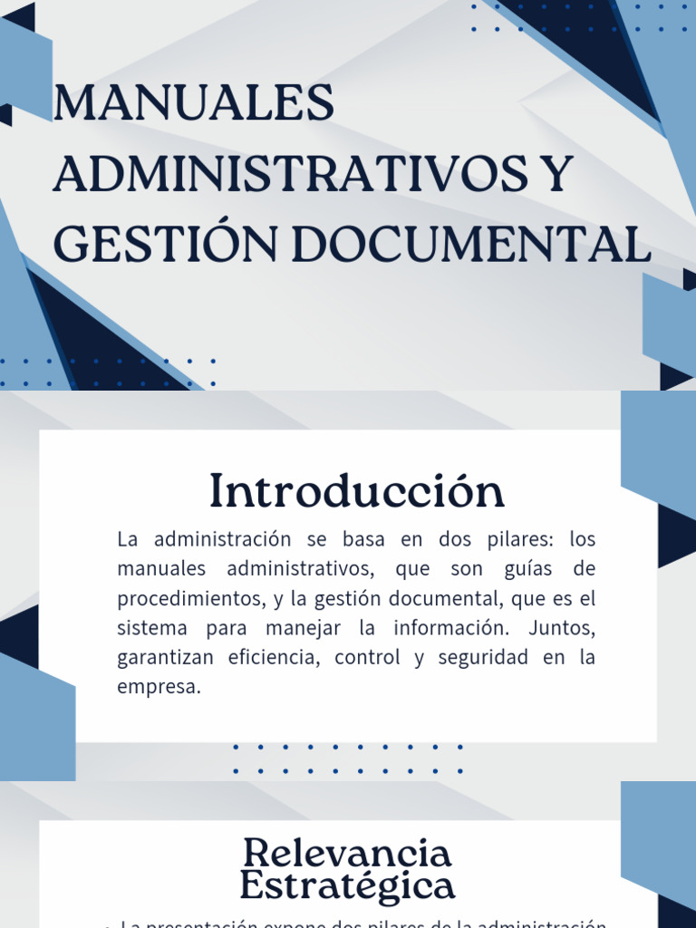 Manuales Administrativos y Gestión Documental | PDF | Gestión de ...