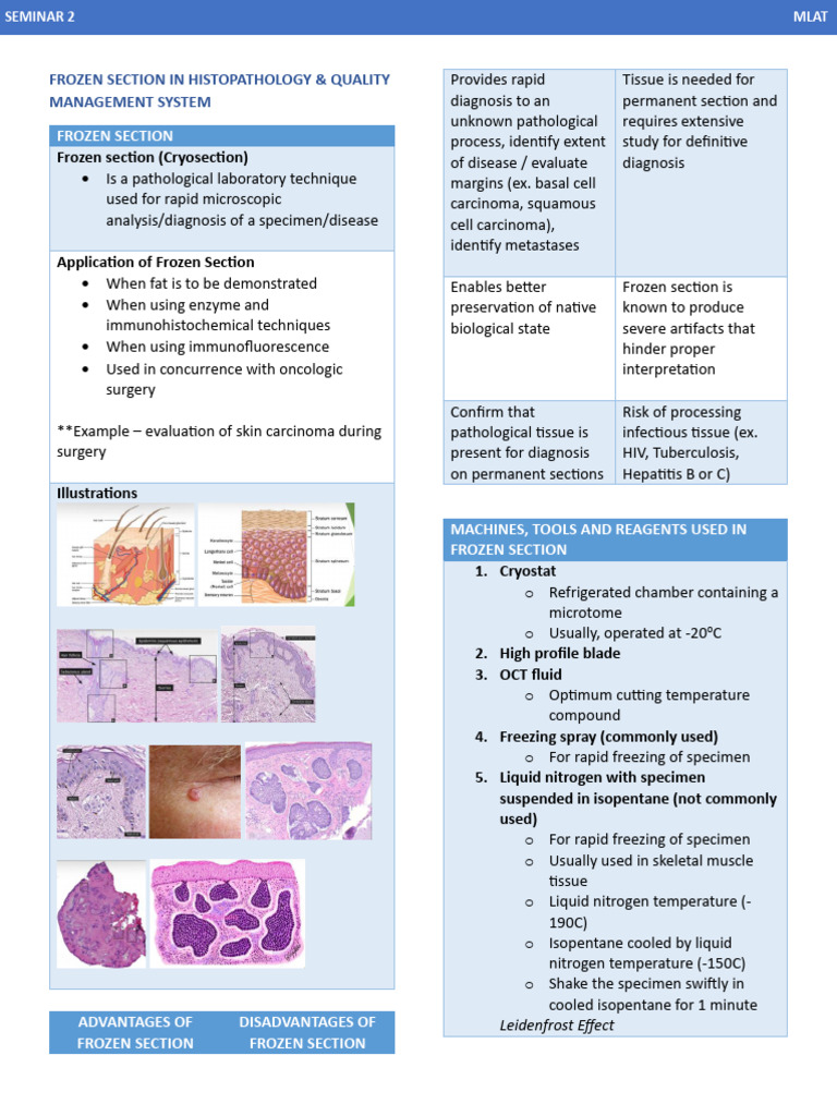 Frozen Section Techniques In Pathology Pdf Polymerase Chain 