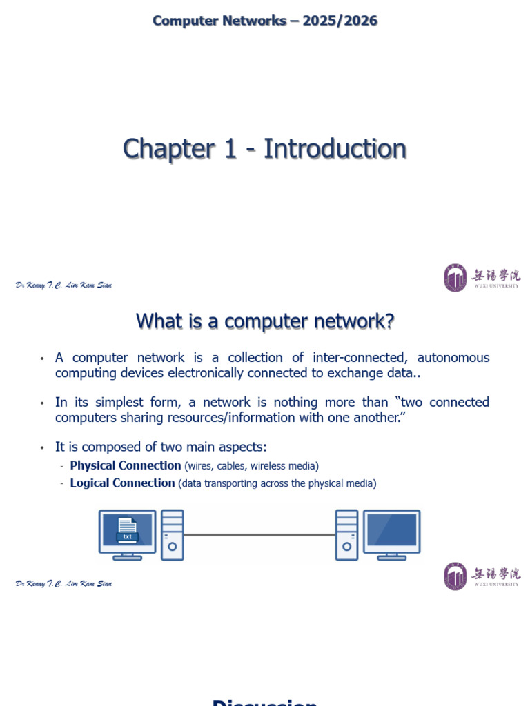 01 Introduction | PDF | Computer Network | Network Switch
