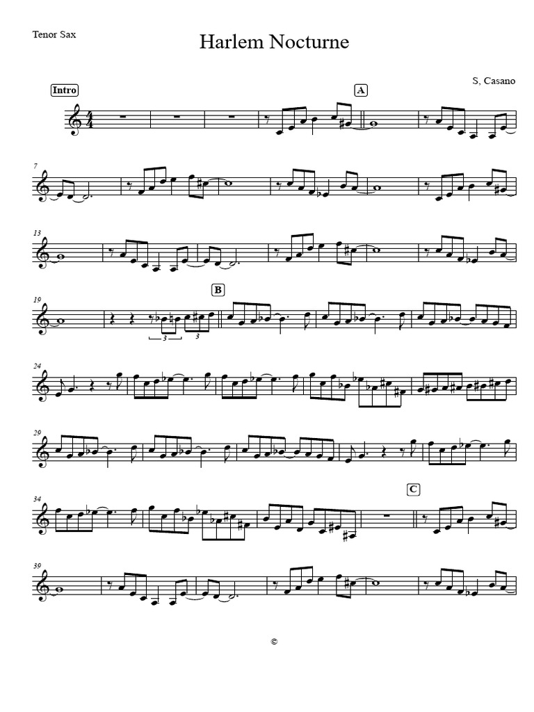 Harlem Nocturne Sheet Music | PDF