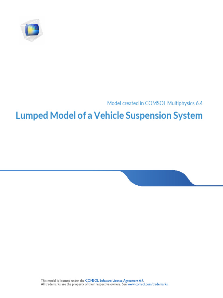 Vehicle Suspension System Model Analysis | PDF | Force | Rotation