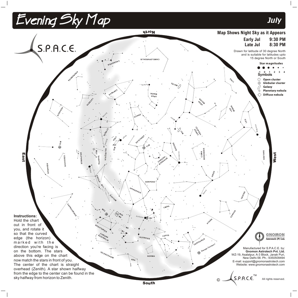 Sky Map July | PDF