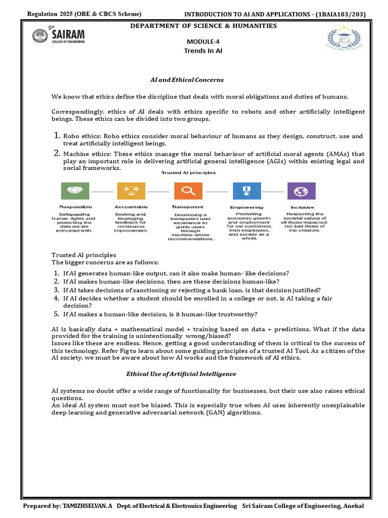 AI Ethics and Applications Overview | PDF | Artificial Intelligence ...