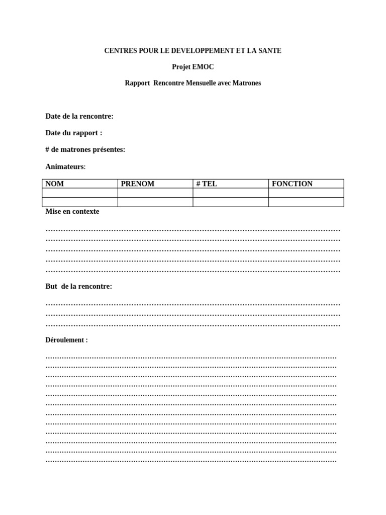 Modele Rapport | PDF