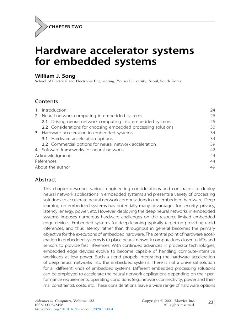 Hardware Acceleration for Embedded Neural Networks | PDF | Graphics ...