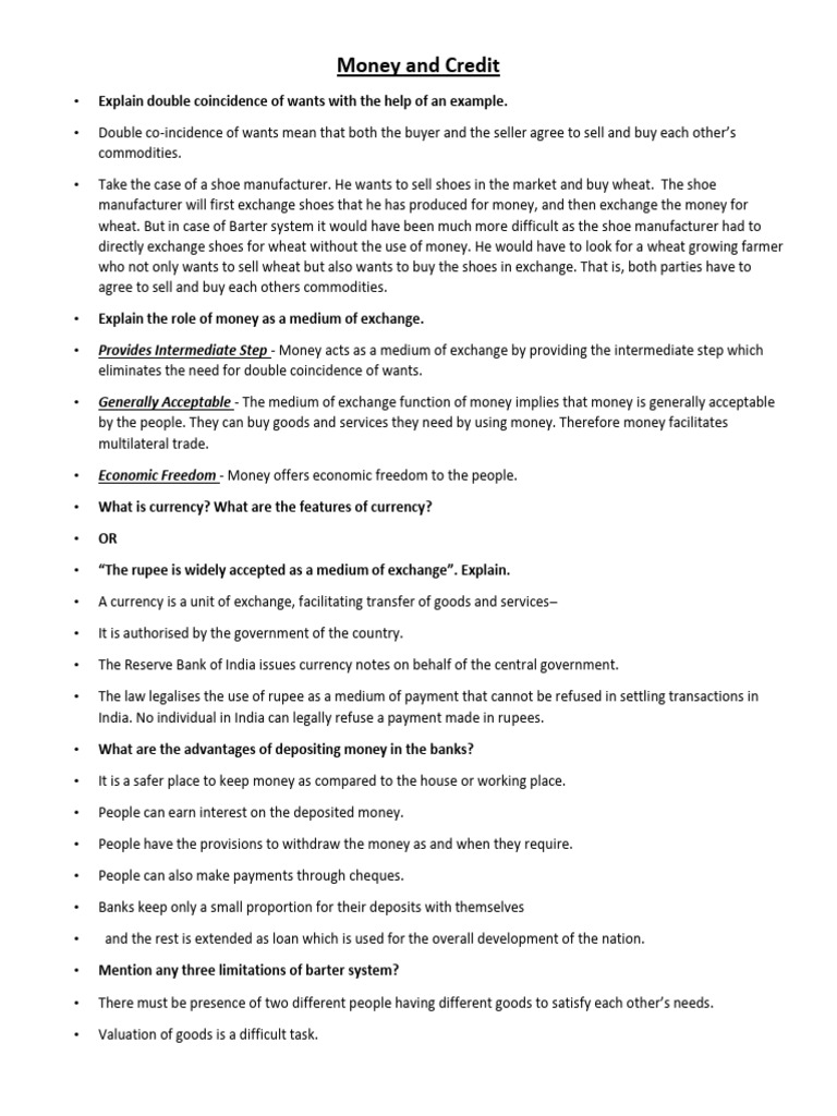 Understanding Money, Credit, and Banking | PDF | Loans | Finance ...