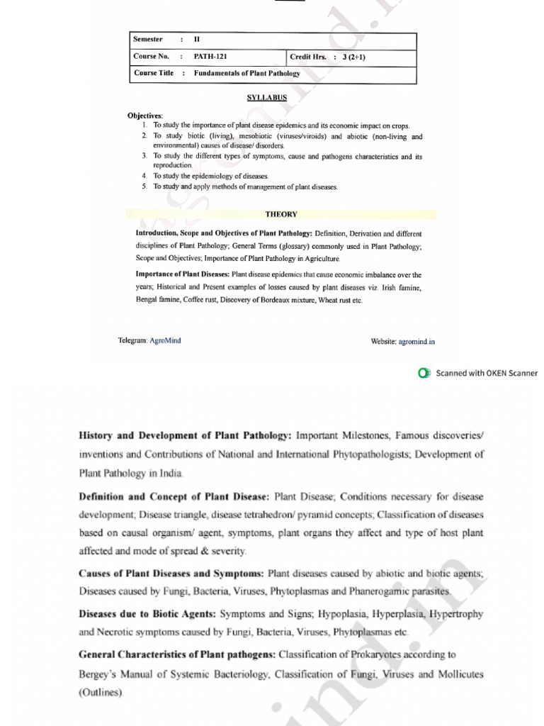 Plant Pathology | PDF