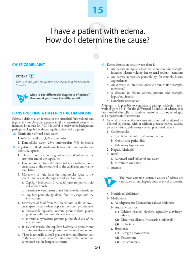 Edema | PDF | Cirrhosis | Edema