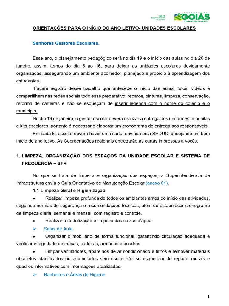 Preparativos para o Ano Letivo 2024 | PDF | Pedagogia | Planejamento