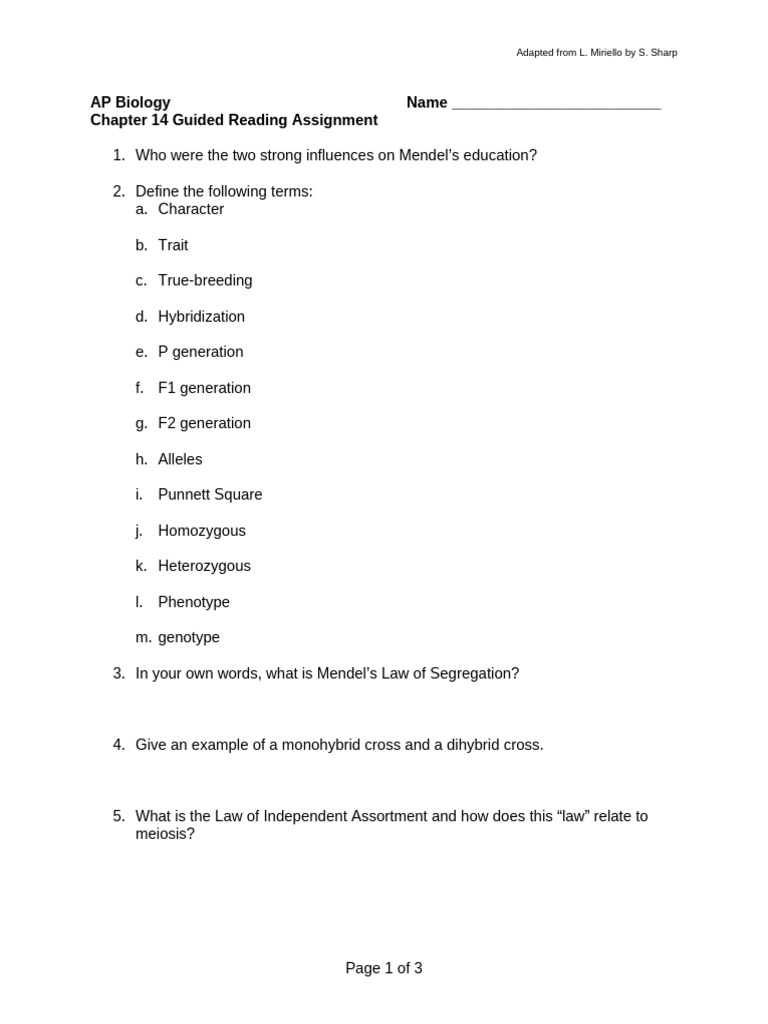 Ch 14 Guided Reading (1) | PDF