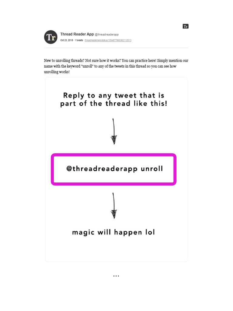 How to Unroll Twitter Threads Easily | PDF