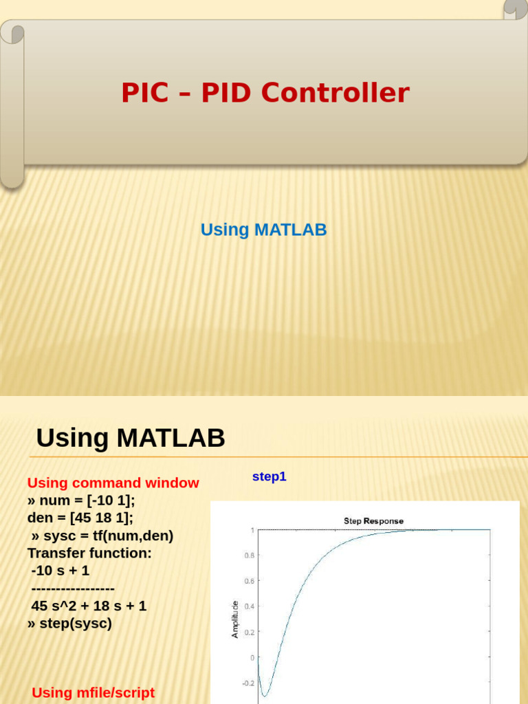Matlab Pid Controller | PDF