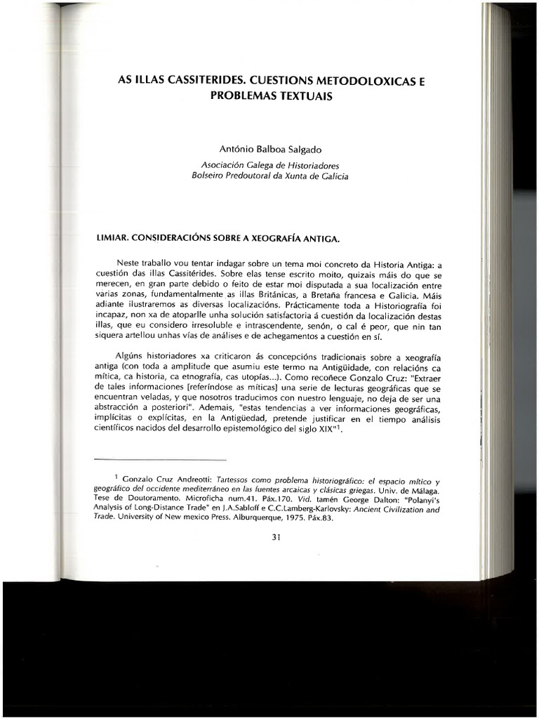 Balboa Cassiterides | PDF
