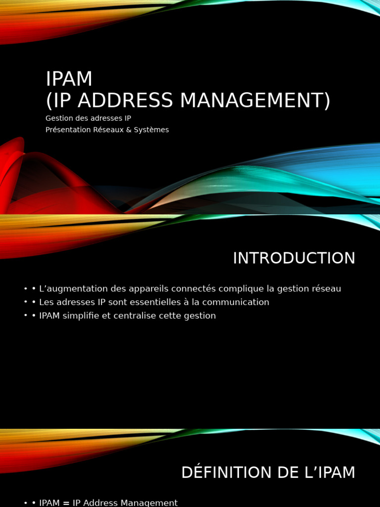 Gestion efficace des adresses IP avec IPAM | PDF