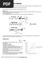 Simple Harmonic Motion