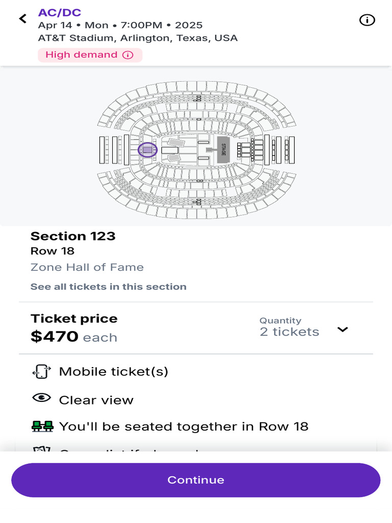 ACDC Tickets - StubHub | PDF