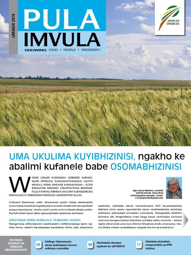 Pula-Imvula-March-2019_Zulu is mkakukli iszonke | PDF | Agronomy ...