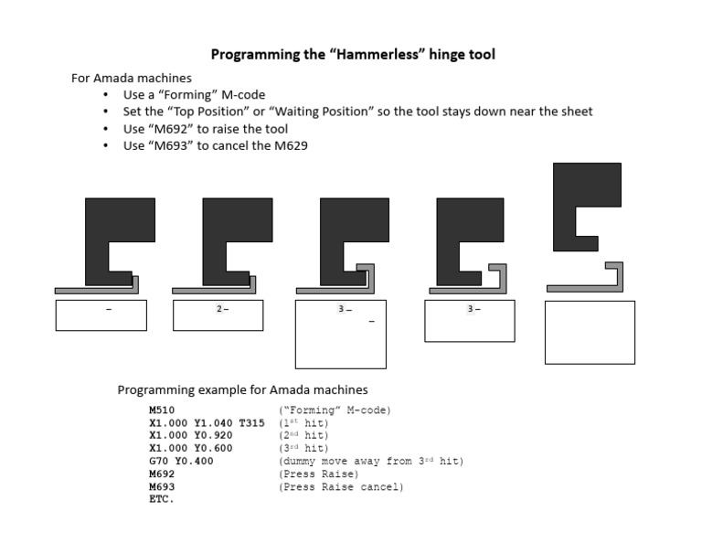 Amada Machine Tool Programming Guide | PDF