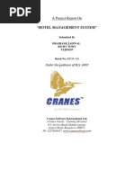 Download Hotel Management System Report by Shashank Jaiswal SN98172936 doc pdf