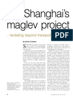 Shanghai's Maglev Project: - Levitating Beyond Transportation Theory