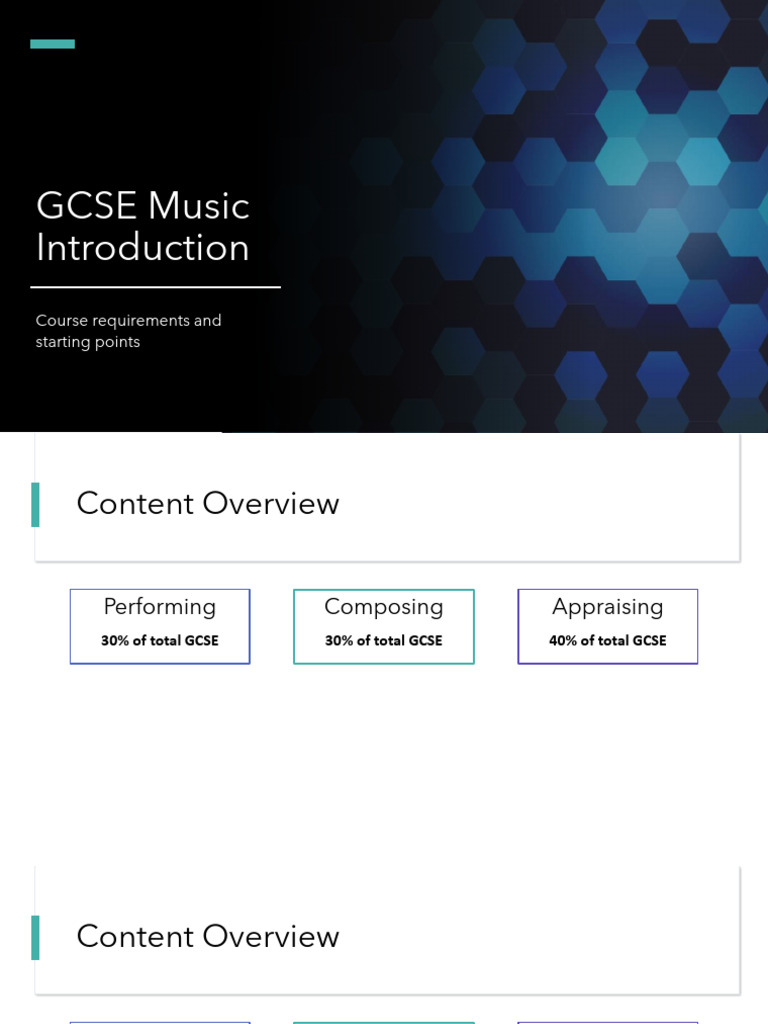 GCSE Music Course Overview and Assessment | PDF | Musical Compositions ...