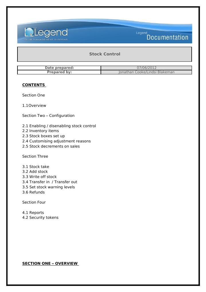 Stock Control Guide for Managers | PDF | Inventory | Stocks