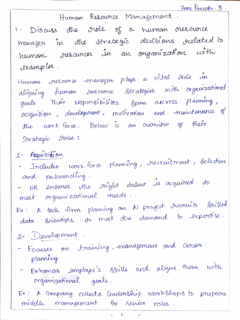 HRM Assignment | PDF