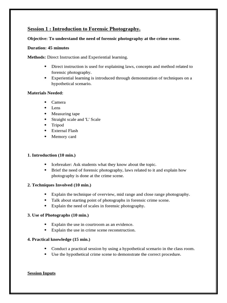 Session 1 | PDF