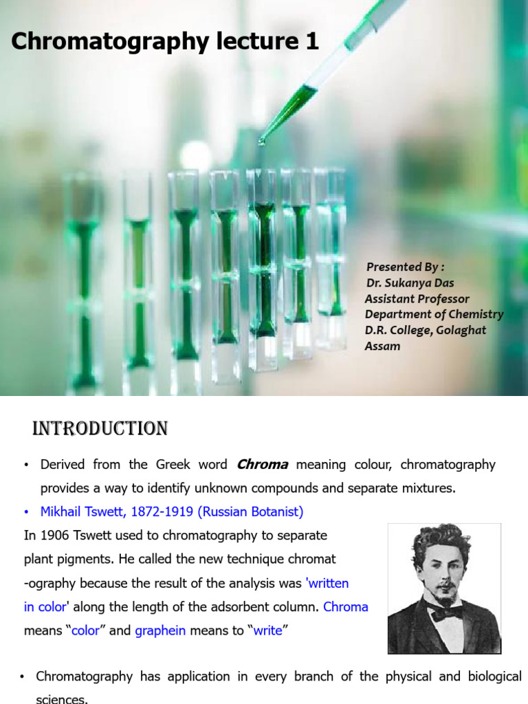 Introduction to Chromatography Techniques | PDF | Chromatography | High ...
