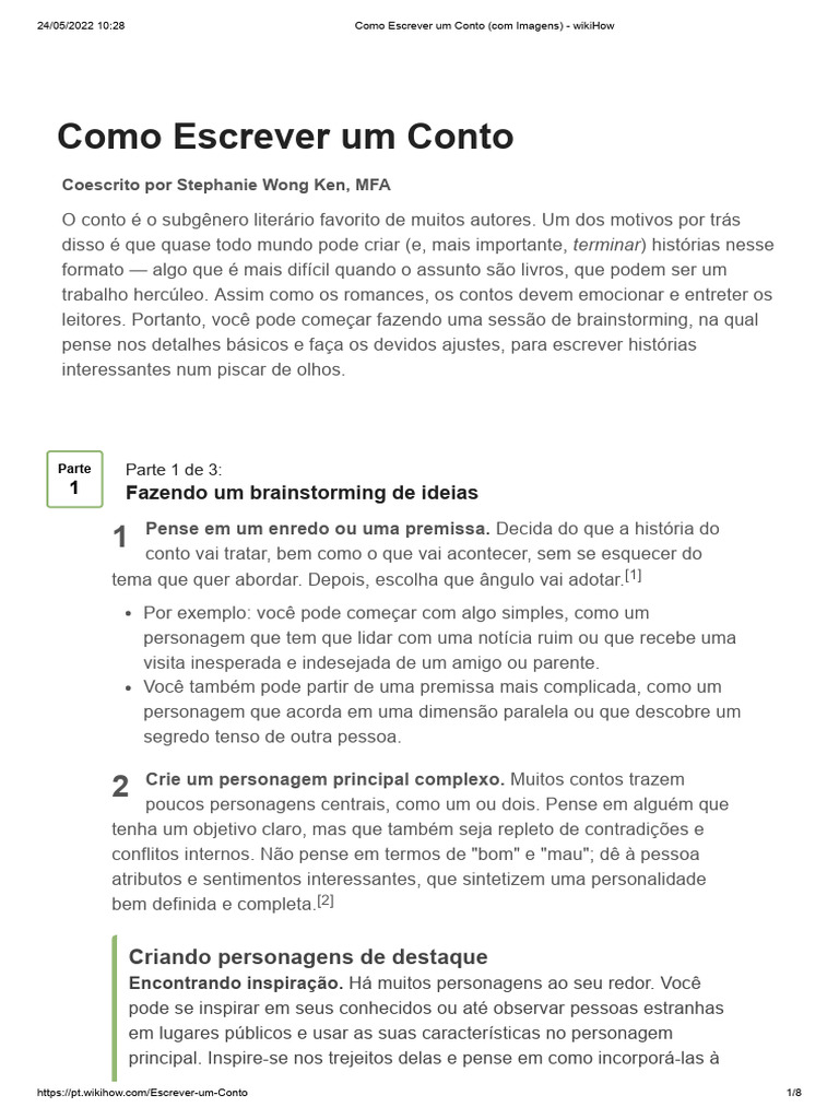 Dicas para Escrever um Conto Eficaz | PDF | Contos | Narrativa