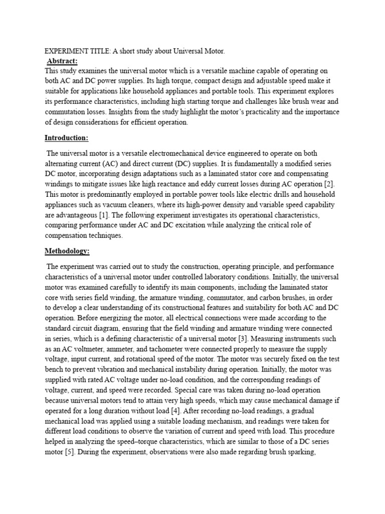 EM2_lab9 | PDF | Electric Motor | Alternating Current