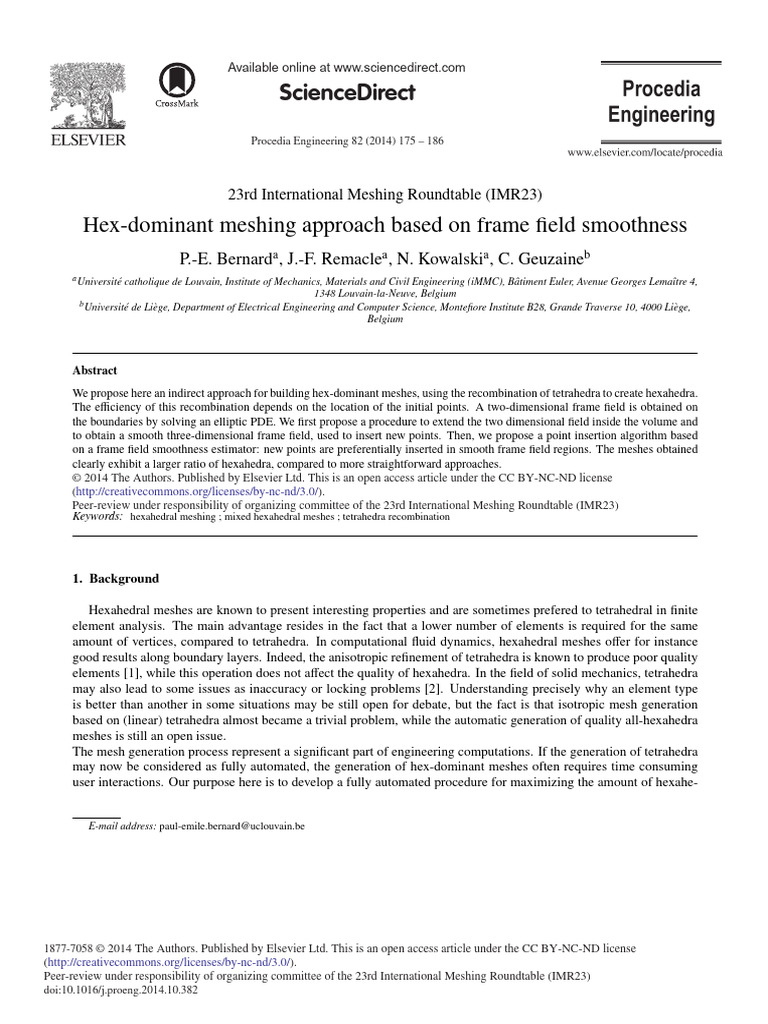 Hex-Dominant Meshing via Frame Field | PDF | Tetrahedron | Rotation