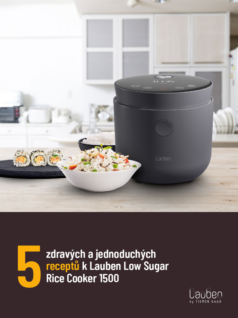 Lauben Low Sugar Rice Cooker 1500 Recepty | PDF
